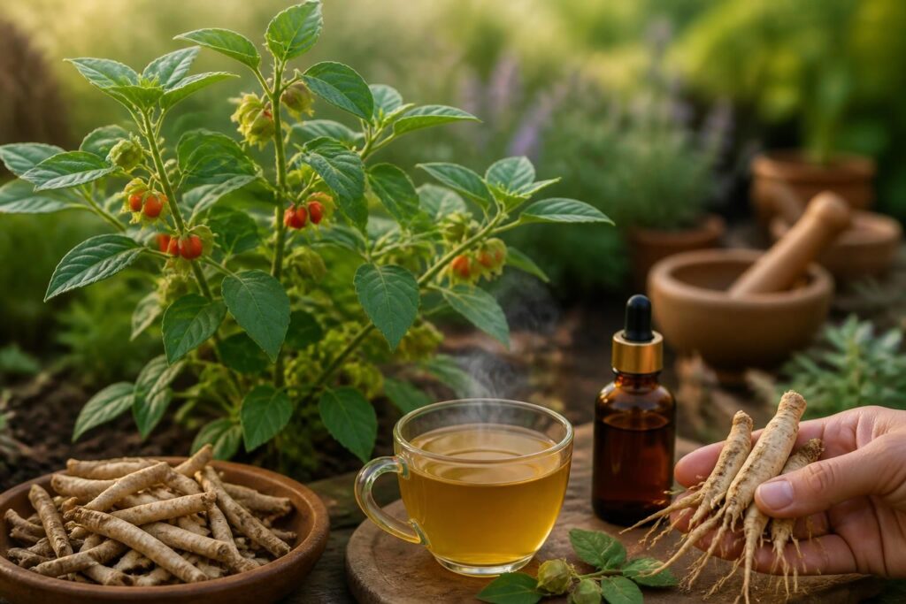 découvrez les bienfaits de l'ashwagandha, ses usages traditionnels et les précautions à prendre pour une utilisation sûre et efficace.