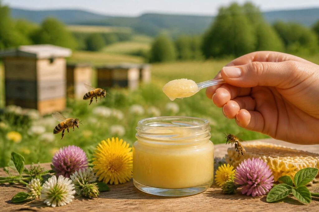 découvrez les bienfaits de la gelée royale, ses usages traditionnels et les précautions à prendre pour une consommation sûre et bénéfique.