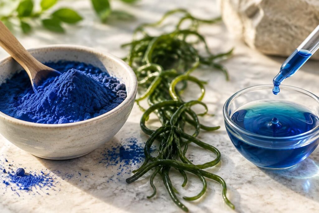 découvrez la différence entre spiruline bleue et phycocyanine : origine, composition, bienfaits et conseils pour mieux les choisir.